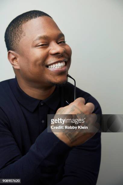 Jason Mitchell from the film 'Tyrel' poses for a portrait at the YouTube x Getty Images Portrait Studio at 2018 Sundance Film Festival on January 21,...
