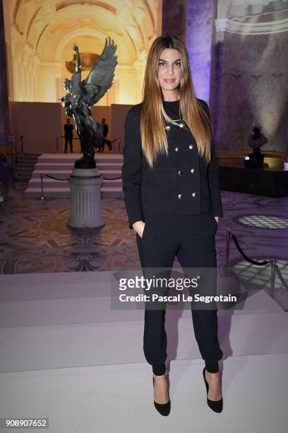 Bianca Brandolini dÕAdda attends the Giambattista Valli Haute Couture Spring Summer 2018 show as part of Paris Fashion Week on January 22, 2018 in...