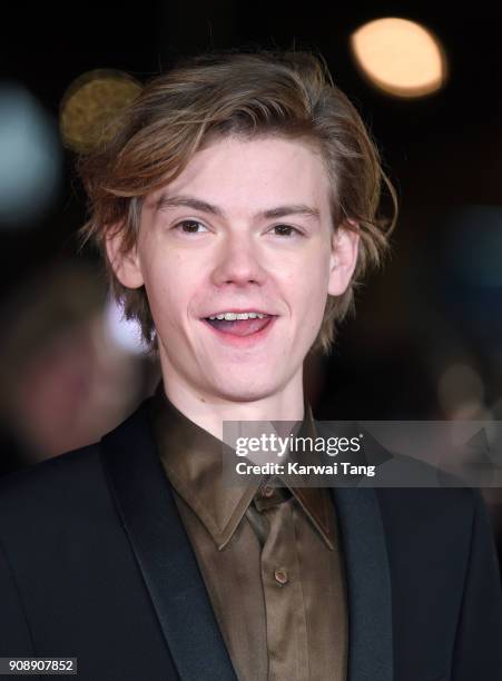 Thomas Brodie-Sangster attends the UK fan screening of 'Maze Runner: The Death Cure' at Vue West End on January 22, 2018 in London, England.