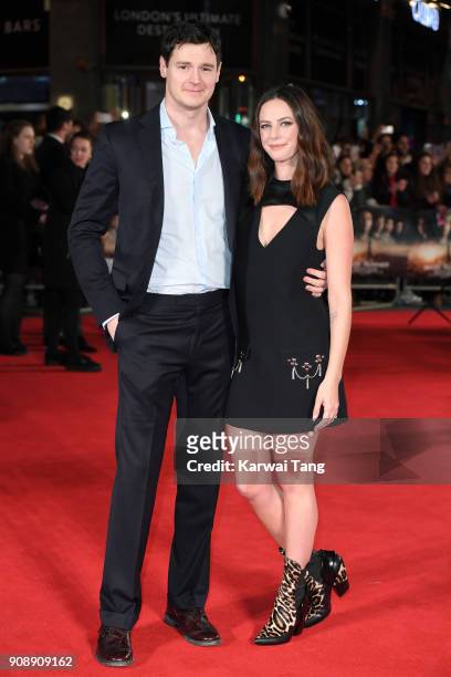 Benjamin Walker and Kaya Scodelario attend the UK fan screening of 'Maze Runner: The Death Cure' at Vue West End on January 22, 2018 in London,...