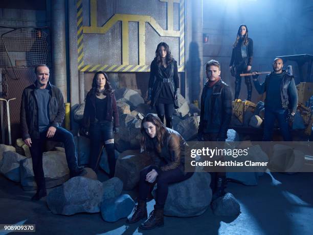 Walt Disney Television via Getty Imagess "Marvel's Agents of S.H.I.E.L.D. Stars Clark Gregg as Phil Coulson, Ming-Na Wen as Melinda May, Elizabeth...