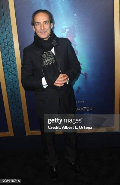 Composer Alexandre Desplat arrives for the Premiere Of Fox Searchlight Pictures' "The Shape Of Water" held at Academy Of Motion Picture Arts And...