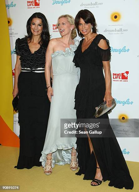 Countess Mariella von Faber-Castell, countess Tamara von Nayhauss and actress Gerit Kling attend the dreamball 2009 charity gala at the Ritz-Carlton...