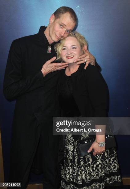 Actor Doug Jones and wife Laurie Jones arrive for the Premiere Of Fox Searchlight Pictures' "The Shape Of Water" held at Academy Of Motion Picture...