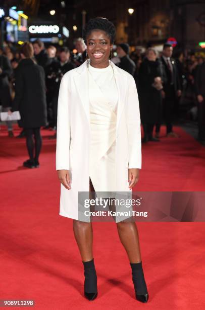 Clara Amfo attends the UK fan screening of 'Maze Runner: The Death Cure' at Vue West End on January 22, 2018 in London, England.