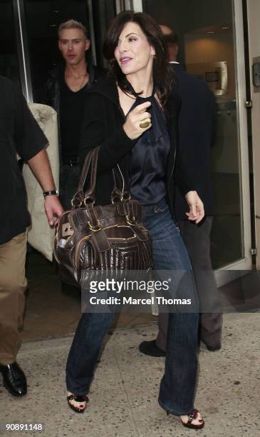 Julianne Marguiles is seen on the streets of Manhattan on September 17, 2009 in New York City.