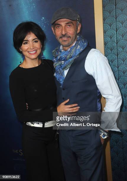 Actor Shaun Toub and wife Lorena Mendoza arrive for the Premiere Of Fox Searchlight Pictures' "The Shape Of Water" held at Academy Of Motion Picture...