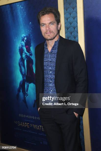 Actor Michael Shannon arrives for the Premiere Of Fox Searchlight Pictures' "The Shape Of Water" held at Academy Of Motion Picture Arts And Sciences...