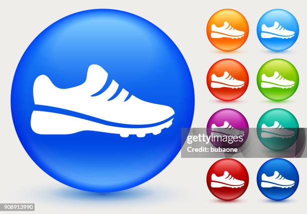 sport sneakers. - cross country icons stock illustrations