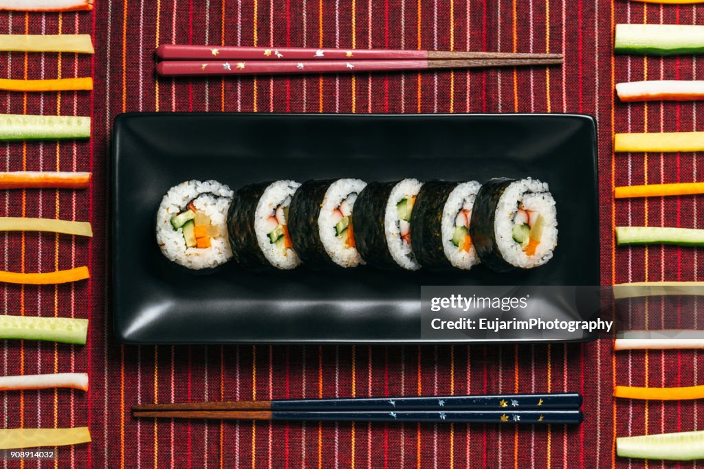 Food knolling, Japanese lunch