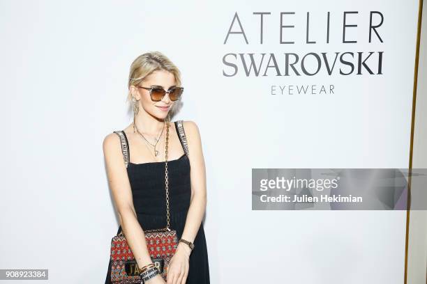 Caroline Daur attends the Atelier Swarovski Eyewear Dinner as part of Paris Fashion Week at Hotel Crillon on January 22, 2018 in Paris, France.