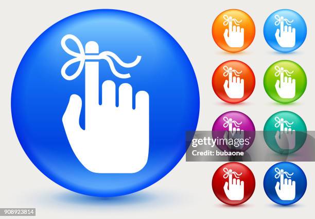 reminder knot on human hand. - string finger stock illustrations