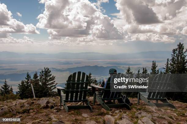 malerische aussicht von sierra blanca (weißenberger) in lincoln national forest, new mexico - white mountain nationalforst stock-fotos und bilder