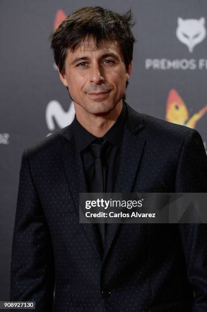 Hugo Silva attends Feroz Awards 2018 at Magarinos Complex on January 22, 2018 in Madrid, Spain.