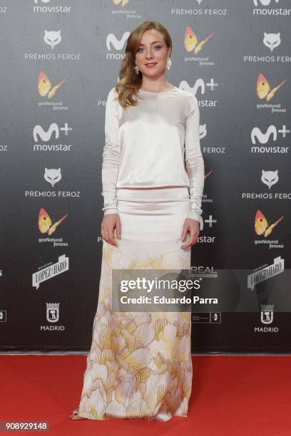 Actress Angela Cremonte attends Feroz Awards 2018 at Magarinos Complex on January 22, 2018 in Madrid, Spain.