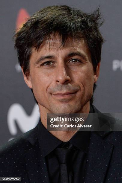 Hugo Silva attends Feroz Awards 2018 at Magarinos Complex on January 22, 2018 in Madrid, Spain.