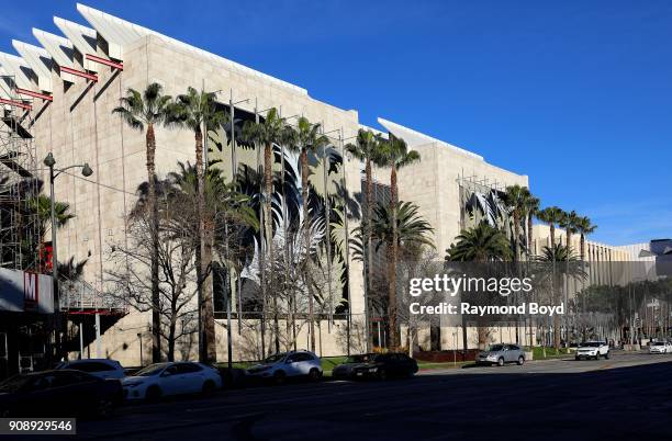 Architect Renzo Piano's Broad Contemporary Art Museum at Los Angeles County Museum of Art in Los Angeles, California on January 13, 2018. MANDATORY...