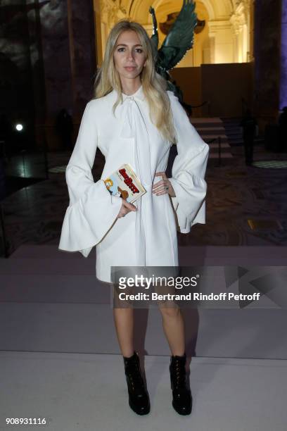Sabine Getty attends the Giambattista Valli Haute Couture Spring Summer 2018 show as part of Paris Fashion Week on January 22, 2018 in Paris, France.