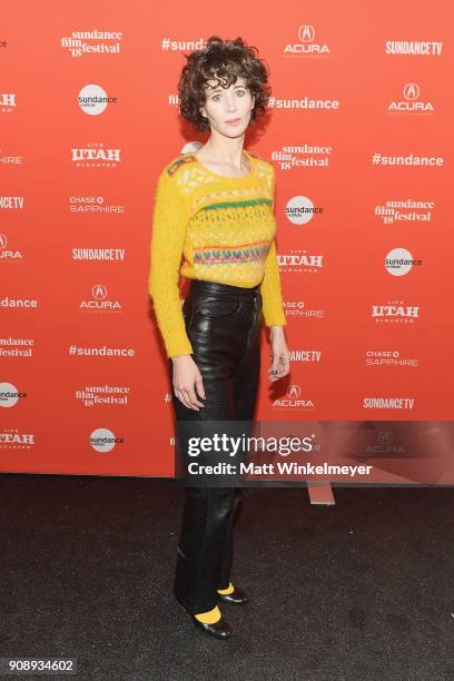 Miranda July attends the "Madeline's Madeline" Premiere during the 2018 Sundance Film Festival at Park City Library on January 22, 2018 in Park City,...