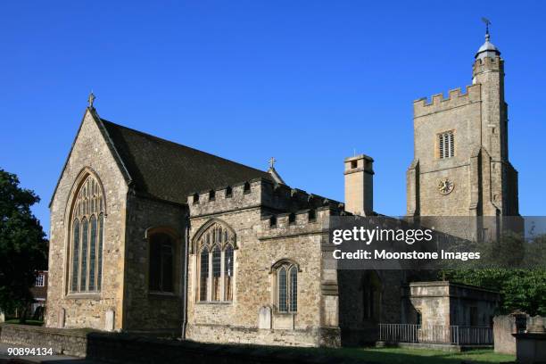 st nicholas church in sevenoaks, england - sevenoaks stock pictures, royalty-free photos & images