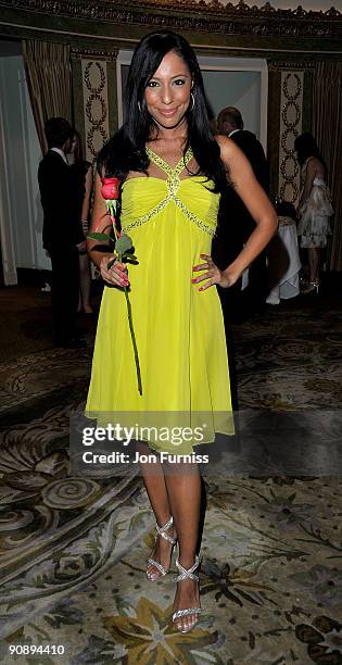 Singer Su Elise Nash attends the Ndoro Children's Charities fundraising gala at Dorchester Hotel on September 17, 2009 in London, England.