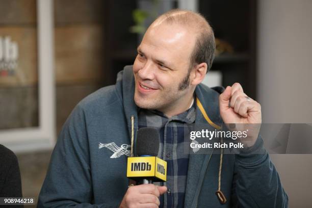 Director Nathan Zellner of 'Damsel' attends The IMDb Studio and The IMDb Show on Location at The Sundance Film Festival on January 22, 2018 in Park...