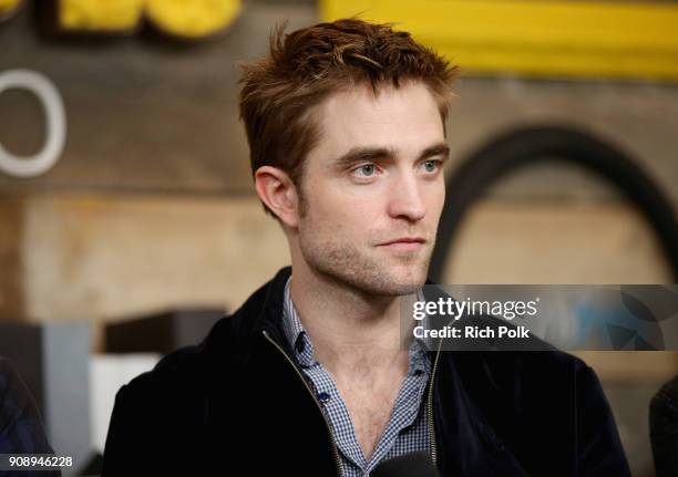 Actor Robert Pattinson of 'Damsel' attends The IMDb Studio and The IMDb Show on Location at The Sundance Film Festival on January 22, 2018 in Park...