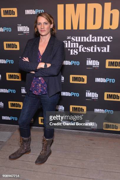 Director Amy Adrion of "Half The Picture' attends The IMDb Studio at The Sundance Film Festival on January 22, 2018 in Park City, Utah.