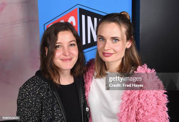 Jorja Fox and Malin Barr attend the SAGindie Filmmaker Luncheon during the 2018 Sundance Film Festival on January 22, 2018 in Park City, Utah.