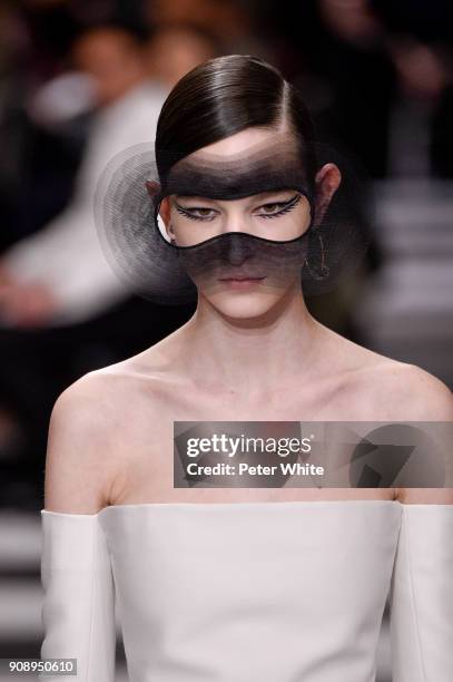 Laura Toth walks the runway during the Christian Dior Spring Summer 2018 show as part of Paris Fashion Week on January 22, 2018 in Paris, France.