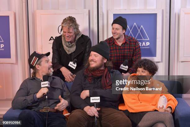 The cast of 'Blaze' attends the Acura Studio at Sundance Film Festival 2018 on January 22, 2018 in Park City, Utah.