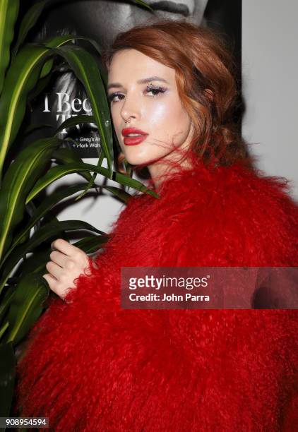 Bella Thorne from 'Assassination Nation' attends The Hollywood Reporter 2018 Sundance Studio at Sky Strada, Park City on January 22, 2018 in Park...