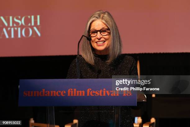 Ruth Ann Harnisch speaks onstage at The Sundance Institute, Refinery29, and DOVE Chocolate Present 2018 Women at Sundance Brunch at The Shop on...