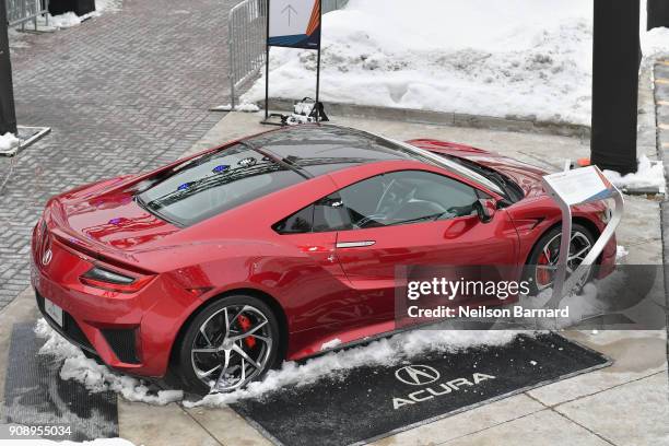 An 2018 Acura NSX on display by the Acura Studio at Sundance Film Festival 2018 on January 22, 2018 in Park City, Utah.