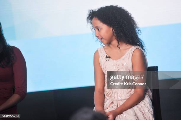 Chloe Hernandez speaks during the 2018 WebMD Health Heroes Awards at WebMD headquarters on January 22, 2018 in New York City.