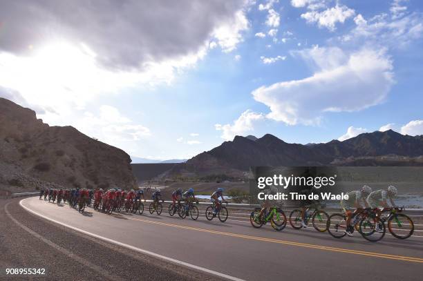 36th Tour of San Juan 2018 / Stage 2 Team Sindicato Empleados Publicos of San Juan / Peloton / Landscape / Mountains / Peri Lago Punta Negra Peri...