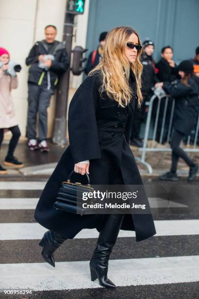 Miroslava Duma outside the Dior show at Musee Rodin on January 22, 2018 in Paris, France.