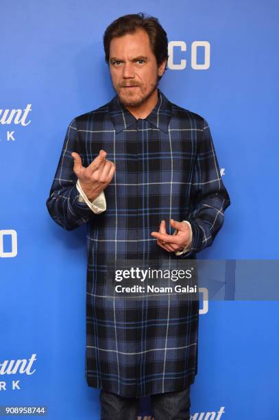 Actor Michael Shannon attends the world premiere of WACO presented by Paramount Network at Jazz at Lincoln Center on January 22, 2018 in New York...