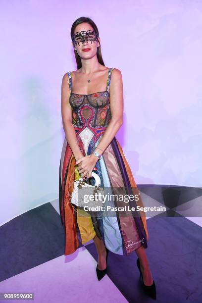 Gala Gonzalez attends Le Bal Surrealiste Dior during Haute Couture Spring Summer 2018 show as part of Paris Fashion Week on January 22, 2018 in...