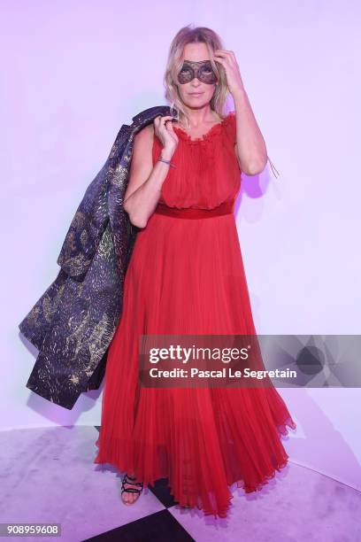 Estelle Lefebure attends Le Bal Surrealiste Dior during Haute Couture Spring Summer 2018 show as part of Paris Fashion Week on January 22, 2018 in...