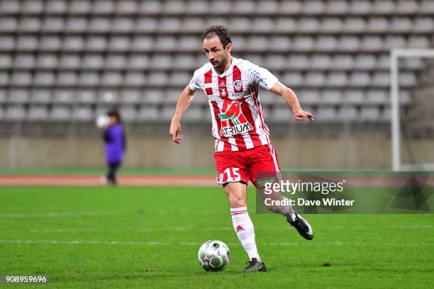 Jerome Hergault of AC Ajaccio during the Ligue 2 match between Paris FC and AC Ajaccio on January 22, 2018 in Paris, France.