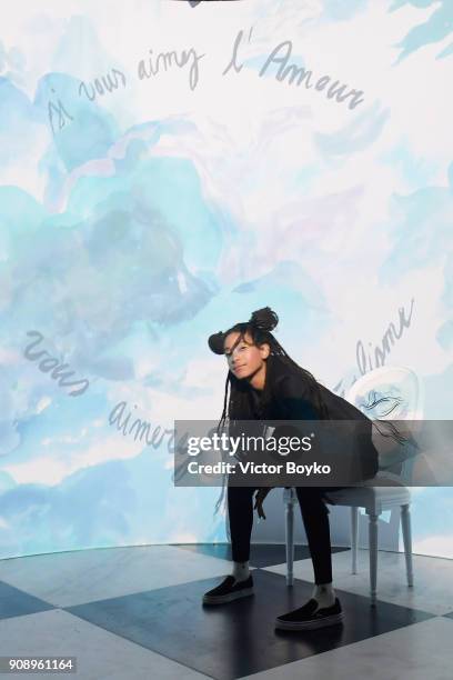 Willow Smith attends Le Bal Surrealiste Dior during Haute Couture Spring Summer 2018 show as part of Paris Fashion Week on January 22, 2018 in Paris,...