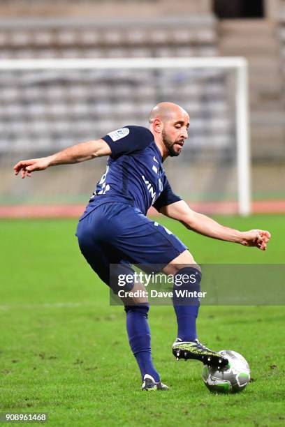 Idriss Ech Chergui of Paris FC during the Ligue 2 match between Paris FC and AC Ajaccio on January 22, 2018 in Paris, France.