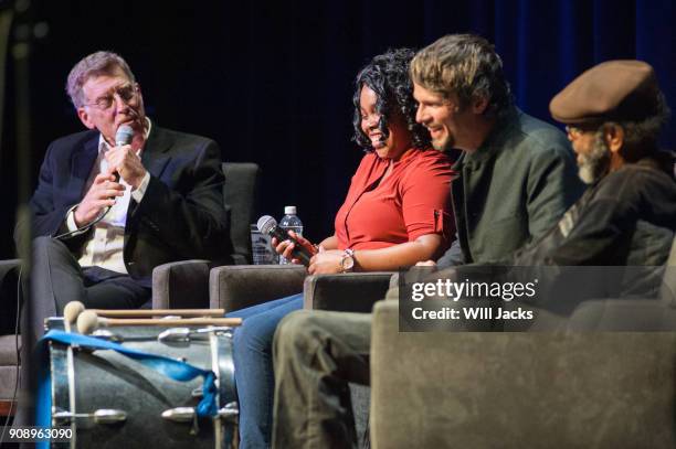 Bob Santelli interviews Sharde Thomas, Luther Dickinson, and R.L. Boyce at GRAMMY Museum Mississippi on January 21, 2018 in Cleveland, Mississippi.