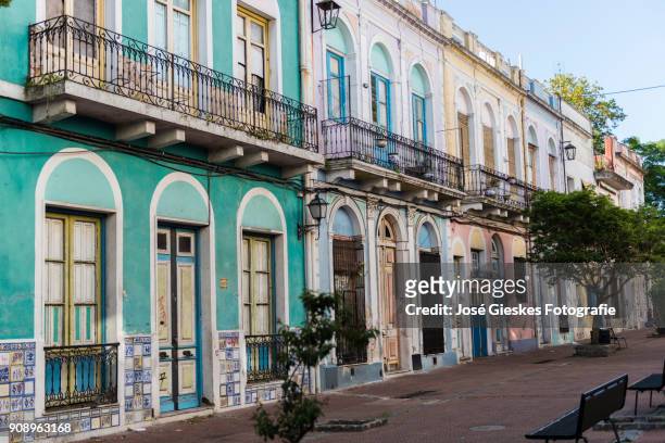 montevideo colonial architecture - uruguay stock pictures, royalty-free photos & images