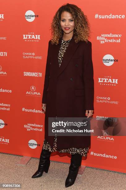 Actress/model Denise Vasi attends the "Monster" Premiere during the 2018 Sundance Film Festival at Eccles Center Theatre on January 22, 2018 in Park...