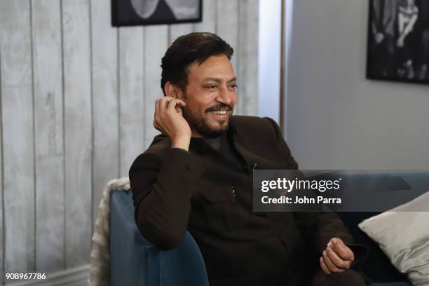 Irrfan Khan from 'Puzzle' attends The Hollywood Reporter 2018 Sundance Studio at Sky Strada, Park City on January 22, 2018 in Park City, Utah.