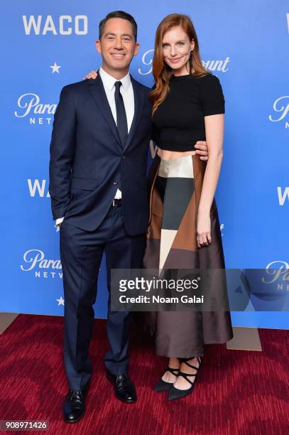Drew Dowdle, creator and exec. Producer attends the world premiere of WACO presented by Paramount Network at Jazz at Lincoln Center on January 22,...