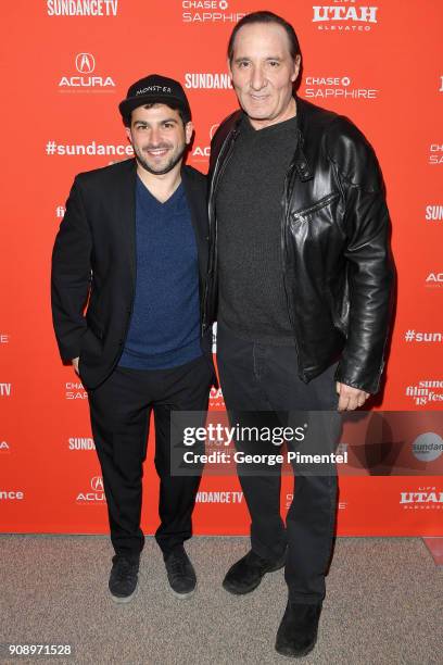 Daniel Crown and Yoni Liebling attend the "Monster" Premiere during the 2018 Sundance Film Festival at Eccles Center Theatre on January 22, 2018 in...