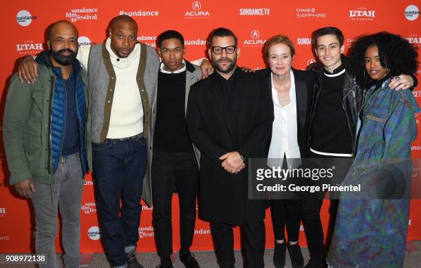 Actors Jeffrey Wright, Dorian Missick and Kelvin Harrison Jr., and director Anthony Mandler and actors Jennifer Ehle, Liam Obergfoll and Lovie Simone...